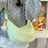 Bolsa Feminina 2026 Nova Verão Estilo Coreano Tendência Bolsa de Ombro Transversal Casual Bolsa de Tecido Leve Bolsa Simples de Bolinho