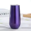 Amazon Artículos Esenciales Copa de Champaña Acero Inoxidable Copa de Vino Tinto Copa de Cerveza 6oz Copa de Vino con Aislamiento al Vacío Taza de Cáscara de Huevo