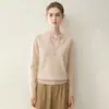 Nuevo suéter de cachemira para mujer de otoño e invierno, 100% cachemira pura de cabra, cuello redondo, tejido, corte holgado, jersey, suéter cálido para la base