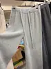 ¡Recomendado! Pantalones de punto casuales de lana merino súper suaves y cerosos, engrosados, con cintura elástica, de longitud hasta el suelo, para mujer en otoño e invierno