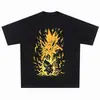 Talla Europea Transfronteriza Ropa Urbana Hip Hop Hombre Camiseta Lavada Pokemon an