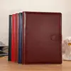 Ventas Directas de Fábrica Oficina de Negocios Cuaderno de Imitación de Cuero con Hebilla Libro de Hojas Sueltas Bloc de Notas de PU Libro de Registro de Cuero para Conferencias Personalización