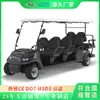 Exportar Carrito de Golf de 8 Plazas Vehículo de Resort Carrito de Golf Eléctrico Vehículo de Transporte de Baja Velocidad Fabricante Transporte de Área Escénica Vehículo de 6 Plazas
