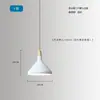 Lámpara colgante pequeña blanca de estilo industrial, creativa y única, adecuada para cafeterías, pastelerías, restaurantes y barras de bar, pantalla colgante de una cabeza tipo tapa de olla