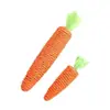 Brinquedo de cenoura para gato com som embutido, uma ferramenta de autoentretenimento para aliviar o tédio de gatinhos, brinquedo de roer durável para animais de estimação, atacado transfronteiriço