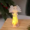 Transfronteiriço Novo LED Luminoso Anjinho Acrílico Cristal Anjo Enfeites Decoração de Natal Anjo Luz Noturna