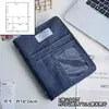 Álbum de Tarjetas de Cuatro Rejillas de Tela de Mezclilla de 3 Pulgadas, Almacenamiento de Hojas Sueltas para Fotos de Viaje Polaroid y Fotocards de Ídolos