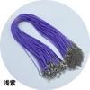 2.0/1.5mm Fabricantes coreanos de cordón de cera al por mayor collar de joyería de cordón de cera coreano negro con colgante de cuerda con cadena