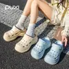 Zuecos Puxi 2025 Estilo Nuevo para Mujer para el Hogar, Antideslizantes, Resistentes al Olor, de Suela Gruesa, Cómodos para Uso en Exteriores, Playa de Verano