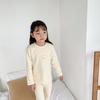 Liquidação Coleção de Roupa de Casa ~ Outono/Inverno Cor Sólida Roupa Íntima Básica para Meninos e Meninas terno Roupa de Casa Roupas e Calças de Outono para Crianças