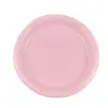 Prato Descartável Colorido de Plástico 7 polegadas Prato de Piquenique Prato para Bolo de Aniversário Prato de Jantar de Plástico Prato para Bife Ocidental