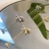 2026 Nuevo Collar de Mariposa con Pedrería y Lazo de Moda Diseño de Nicho Cadena Dorada para Clavícula Choker Versátil de Lujo Ligero para Mujer