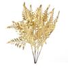 Serie Dorada Flores y Hojas Artificiales Ramitas Doradas Pequeñas Decoración de Año Nuevo Boda Decoración de Festival de Primavera Suministros Ramas Decorativas de Cubo