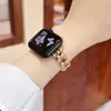 Adecuado para Apple 11ª Generación Iiwatch10987E Diamante Mariposa Huawei Gt6 Correa de Reloj Elástica Xiaomi 9Pro