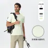Comércio Exterior Transfronteiriço Amazon Camiseta de Seda Gelada Secagem Rápida Masculina Fitness Outdoor Corrida Gola Redonda Verão Esportes Manga Curta Masculino