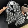 Novo lenço de algodão e linho feminino primavera e outono fino versátil toalha de praia xale moda coreana alongado lenço para fotos ao ar livre
