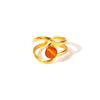 Anillo multicolor de acero de titanio francés de alta calidad, estilo retro de nicho de moda, sin decoloración, llave de dedo, temperamento popular, para mujer, combina con todo