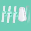 Ferramenta para Beber Sopa de Bebê, Ferramenta para Beber Mingau com Acessórios de Canudo com Fivela, Tigela de Silicone com Canudo para Suplemento Alimentar Infantil, Não Descartável