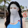 Máscara de Proteção Solar Rosto Inteiro Máscara Anti-UV para Mulheres 2026 Novo Modelo Facekini Proteção do Pescoço Verão Respirável Máscara Facial para Ciclismo