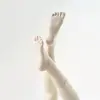 Calcetines de Yoga Venta al por mayor Transfronteriza Color Sólido Calcetines de Cinco Dedos Profesionales Antideslizantes Calcetines de Media Pantorrilla para Pilates Fitness Calcetines Absorbentes de Sudor para Pantorrillas