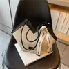 Bolsa de Lona para Mujer Gran Capacidad 2024 Nuevo Bolso de Hombro de Nicho Verano Versátil Bolso Tote Textil para Viajes