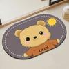 Alfombrillas Personalizadas para Perros Salchicha, Alfombrillas Antideslizantes para Baño y Tocador, Alfombras de Baño, Felpudos Absorbentes de Diatomeas para Puerta de Baño