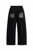 En Stock Transfronterizo Bordado Pesado Y2K Retro Americano Pantalones de Pierna Ancha Hip-Hop Street Sueltos Jeans Unisex