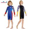 Traje de Neopreno para Niños Dive&Sail 2.5mm Cálido y a Prueba de Frío Traje de Neopreno Dividido Snorkel Natación Traje de Surf