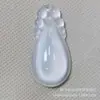Novo Pingente de Fivela da Paz Tipo Gelo Calcedônia Branca Ágata Natural Jade Cavalo Pingente Venda por Atacado Transmissão ao Vivo Item Mais Vendido