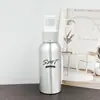 Botella de Aluminio de Color Natural con Boca de Rosca Redonda, 100ml, para Cosméticos con Atomizador Fino