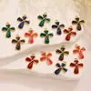 Accesorios para Collar Cruzado con Goteo de Aceite Transfronterizo Joyería Acero Inoxidable Chapado en Oro de 18K Colgante Cadena de Clavícula Colgante Versátil Joyería