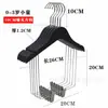 Perchero Integrado de Madera Maciza para Trajes Negro Soporte para Ropa de Adultos Niños Perchero Fuerte para Pantalones Pin Gancho Dinastía Han