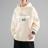 Sudadera con capucha para hombre, chaqueta gruesa casual holgada, nueva tendencia otoño 2025 marca impresa top de manga larga para pareja
