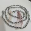 Collar de acero de titanio para hombre, cadena lisa sin colgante, estilo coreano, elegante, cadena combinable con todo, cadena de hueso de serpiente, cadena de hip hop, joyería