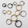 Joia de piercing de aço inoxidável de venda quente transfronteiriça, anel de bola com clipe, anel de bola de cartão, anel de ferradura, anel de nariz, anel universal CBR, prego de sobrancelha, prego de lábio