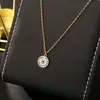 Collar Ojo de Diablo Tendencia en Tiktok Lujo Ligero Gama Alta Circonita Colorida Exquisito Simple Personalidad Cadena para Clavícula Mayoreo