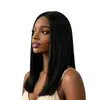 AliExpress Nova Peruca Feminina Cabelo Médio Longo Preto Cabelo Longo Liso Clavícula Cabelo África Comércio Exterior Transfronteiriço Fibra Química Headwear Feminino