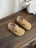 Xshx Estilo Alemão|Meninos e Meninas Outono Primeira Camada Camurça de Vaca Retro Amigável à Pele Funcional Solado Fino Sapatos Infantis Wenzhou