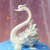 Hermosos adornos decorativos para pastel de flamenco de Instagram, DIY, alas de cisne de plumas, amor, amor, fiesta, postre, insertable