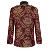 Chaqueta de Traje Rey Príncipe de la Corte Halloween Noble Estilo Europeo Ropa Formal para Hombre Disfraz de Actuación Ropa Renacentista