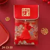 2025 Nuevo Especial de Boda Universal Diez Mil Yuanes Sobre Rojo de Boda Tela de Alta Gama Borla Brocado Bordado Bolsa de Sobre Roja