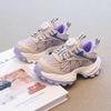 Tênis Esportivo Infantil 2025 Outono Novo Estilo Cano Baixo Botão Giratório Tênis de Corrida para Meninos e Meninas, Sapatos Antiderrapantes Modernos e Versáteis