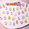 Joias de Arte de Unha Desenho Animado Estilo Japonês Frutas Sorvete Diamante de Resina Material para Presilha de Cabelo DIY Acessórios de Unha Vestíveis