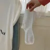 Calcetines de Algodón a Rayas para Mujer Coreana, Color de Moda Sin Costuras Estilo Nuevo Primavera/Verano, Versión Coreana Calcetines de Media Caña Simples Versátiles a Rayas Finas para Mujer