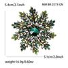 Europeu e Americano Moda Atmosférico Corpete Retro Cristal Floco de Neve Broche Terno Cardigan Jaqueta Acessórios All-match Pin