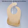 Babero de silicona de grado alimenticio, babero de arroz tridimensional, babero de arroz impermeable, babero para bebé anti-suciedad