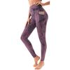 Nuevos Pantalones de Yoga para Entrenamiento Físico y Ciclismo con Bolsillo Estampado Tie-dye S7004