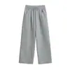 Pantalones Deportivos Casuales de Pierna Recta con Forro de Felpa de Cintura Alta Otoño e Invierno Nuevos Cintura Elástica Cordón Versátil Sueltos Adelgazantes Pantalones Largos Deportivos para Mujer