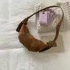 Design de Nicho Moda Suede Chifre Bolsa para Mulheres 2025 Novo Ins Retro Casual Bolsa Bolinho Bolsa Transversal