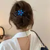 Presilha Twist Exquisita e Simples em Formato de Coração com Flor e Bolinhas, Ferramenta Elegante para Penteado Que Não Puxa na Nuca, Presilha de Cabelo, Presilha Bico de Pato